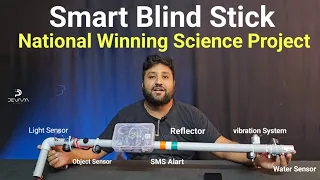 smart blind stick | national winning science exhibition project | inspire award science project