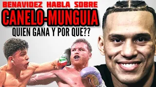 ¡ULTIMO MINUTO! David Benavidez DA SU PRONOSTICO para Canelo-Munguia y REVELA CHARLA con De la hoya