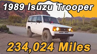 234,000 Mile 1989 Isuzu Trooper High Mileage Review