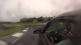 350Z on Barber Motorsports with rain and no grip PART 1