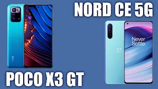 Xiaomi Poco X3 GT vs OnePlus Nord CE 5G. Кто же станет победителем?