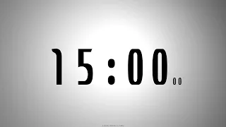 15 minutes COUNTDOWN TIMER with voice announcement every minute