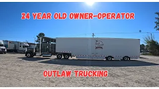 24 year old owner operator|POV| Peterbilt 379 |Trucking from to Tx to GA and down to FL| 13 speed|