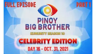 Day 16 - October 31, 2021 | Part 1 | PBB Kumunity Season 10 - Celebrity Edition