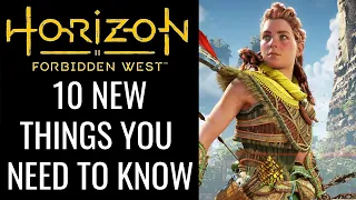 Horizon Forbidden West - 10 NEW Things You Need To Know