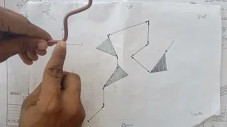 Isometric drawing double rolling and single rolling