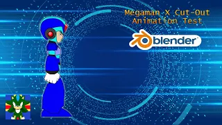 Megaman X Cut-Out Animation Test [Blender]