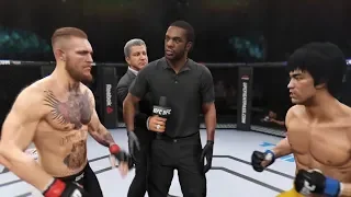 Conor McGregor vs. Bruce Lee (EA Sports UFC 2) - CPU vs. CPU - Crazy UFC 👊🤪