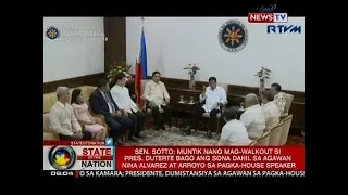 SONA: Sen. Tito Sotto: Muntik nang mag-walkout si Pres. Rodrigo Duterte bago ang SONA