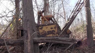 Abandoned Antique Crane In The Woods New Jersey