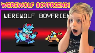 WEREWOLF BOYFRIEND Imposter Role in Among Us by GameToons Gaming - REACTION!