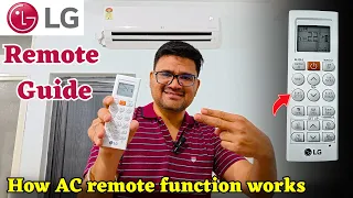 LG AC Remote Demo 2023 ⚡ LG Dual Inverter AC Remote Functions ⚡ How LG AC Remote Works