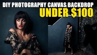 DIY Photography Backdrop - Hand Painted Canvas