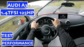 2015 Audi A3 1.4TFSi 125HP Sportback | POV Test drive | 0-100 | Interior | Performance