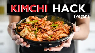 FASTEST Kimchi Recipe you will EVER MAKE | EASY HOW TO VEGAN RECIPES (김치)