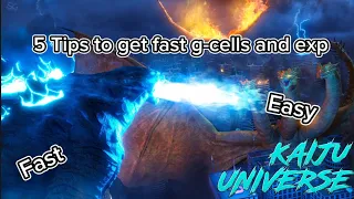How to get fast G-cells and exp in kaiju universe (roblox)