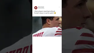 49ers players reacting to Brock Purdy’s injury 👀 #49ers #nfl #eagles #nfc #SuperBowl #BrockPurdy