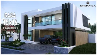 House Design | Modern House Design | 15x16m 2 Storey | 4 Bedrooms