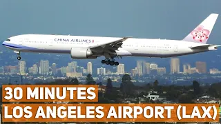 NON-STOP LAX ACTION | [4K] 30 Minutes of Los Angeles Airport Plane Spotting