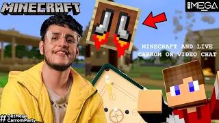 Minecraft But I Have Jet Boots🚀 (Carrom with Subs Later) #GetMegaCarromParty