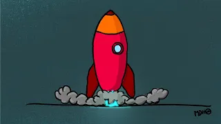 Let's Rocket! Animation (Created with Moho 14) - Wigglepixel