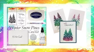 Inkylicious Winter Snow Pines Card Kit Part 2