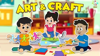 Art & Craft With Gattu Chinki | Nonstop Craft Stories | English Moral Stories | English Cartoon