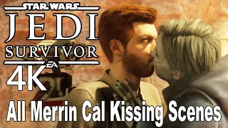 All Merrin Cal Kissing Scenes Star Wars Jedi Survivor 4K