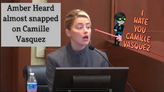 Amber Heard almost snapped on Camille Vasquez #johnnydepp