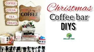 Dollar Tree Christmas coffee bar DIY Holiday Decorations and ideas/2020