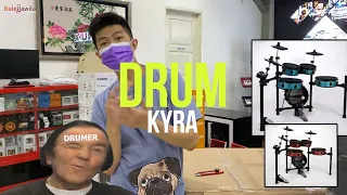 Unboxing & Review Drum Elektrik brand Lokal Pertama KYRE 1.0 e-drum !