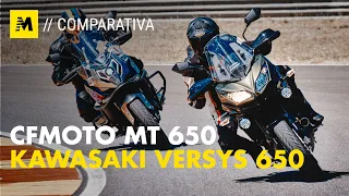 Kawasaki Versys 650 Vs CFMOTO MT 650 ADV: sfida in pista e su strada