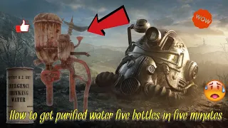Fallout 76 how to farm purified water