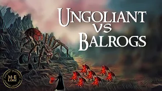 The Story of SHELOB'S MOTHER (Ungoliant vs Balrogs) | Middle-earth Lore