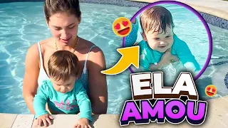 ENTRAMOS PELA PRIMEIRA VEZ NA PISCINA DA CASA EM MIAMI!!