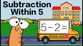 Subtraction Within 5 Fact Fluency: Back to School Math Brain Break