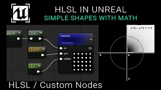 Unreal Engine 5 Tutorial - Technical Shading - HLSL Basics / Simple Shapes