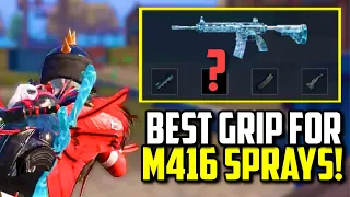 BEST M416 GRIP FOR ZERO RECOIL SPRAYS!! | PUBG Mobile