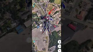 I found Optimus Prime In Real 🤖 on google maps and google earth 🌍 #shorts #worldyguy2m