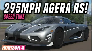 FH4 | Koenigsegg Agera RS Top Speed Tune | 295MPH/475KPH!