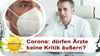 Arzt wird bedroht: muss Kritik an Corona-Maßnahmen erlaubt sein? | SAT.1 Frühstücksfernsehen