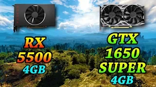 RX 5500 vs GTX 1650 SUPER | 1080p and 1440p PC Gameplay Benchmark Test