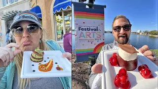 Trying ALL NEW Menu Items At Disney's Festival Of The Arts 2023! | We Found The Worst & Best Stuff!