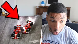 VETTEL TURN 1 SINGAPORE CRASH!! Reacting to F1 2017 SINGAPORE GRAND PRIX