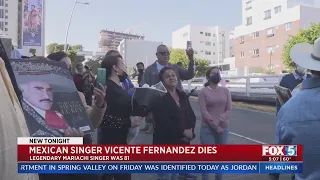 Mexican Singer Vicente Fernandez Dies