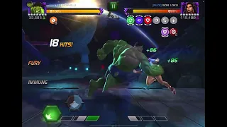 Duped Rank 2 7 star Hulk vs Duped Rank 2 7 Star American Chavez AW Boss