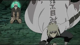 Naruto Shippuden - Minato appears on the battlefield to help Naruto! Stop the Jubi’s attack! [Ep.64]