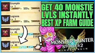 Level Monsties FAST - +46 Levels Instantly - Best Methods Guide & Tricks - Monster Hunter Stories 2!