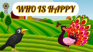 Short stories | Moral stories | Who is Happy | Story in English | Kids Moral Story | English Moral