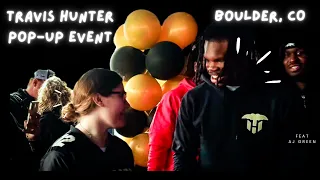 Travis Hunter's Boulder Pop-Up Event | AJ Green Surprises Fans | after CU Buffs Football Spring Game